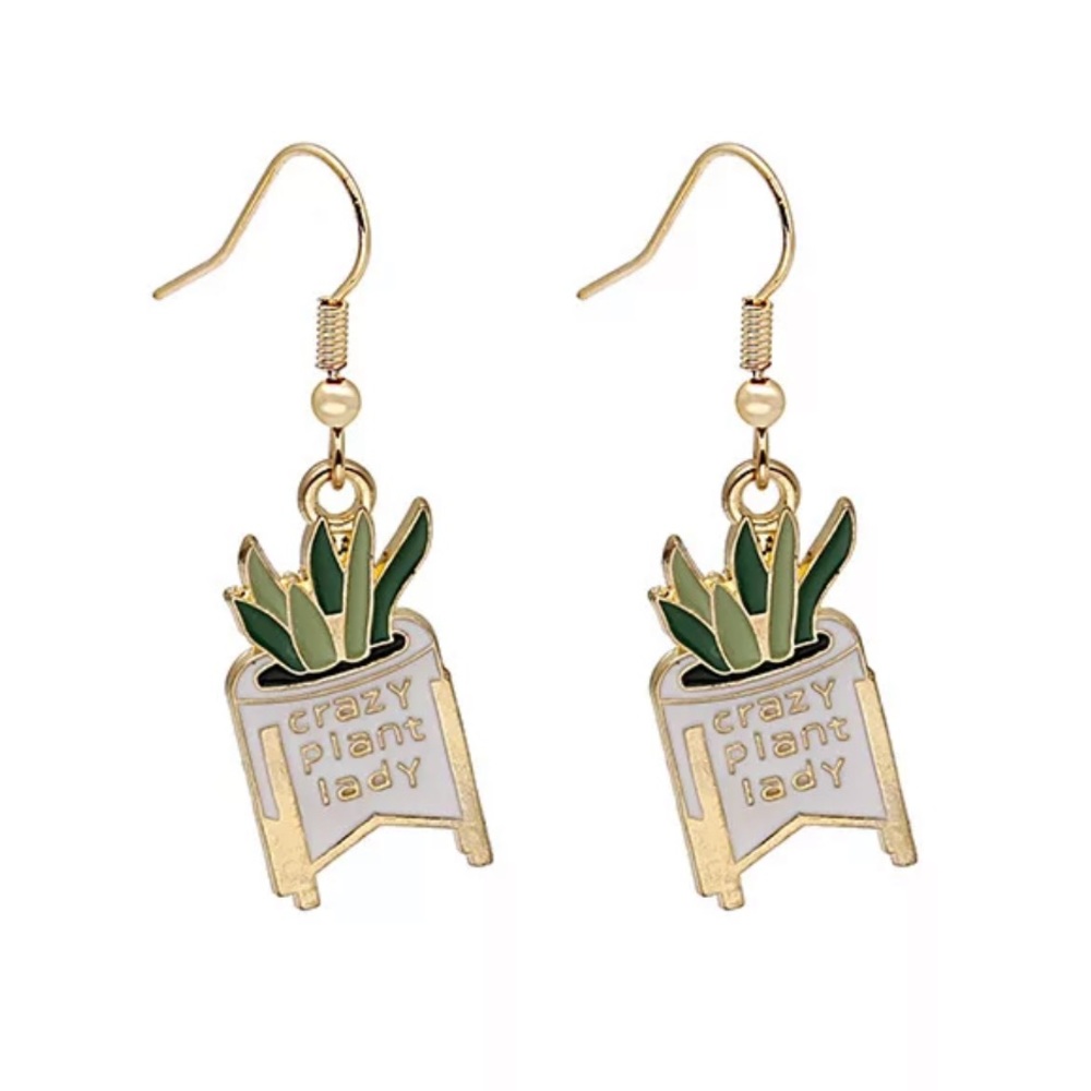 Crazy Plant Lady Earrings